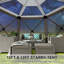 Starry Sky Top, 12 pi x 12 pi, camping portatif avec moustiquaires-104885077