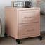 Angala 36cm W Steel Bedside Table-87684023