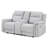 GREY CONSOLE RECLINING LOVESEAT