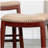 30-inch cherry red bar stool, bone-colored seat-490146551-490146556-490146555