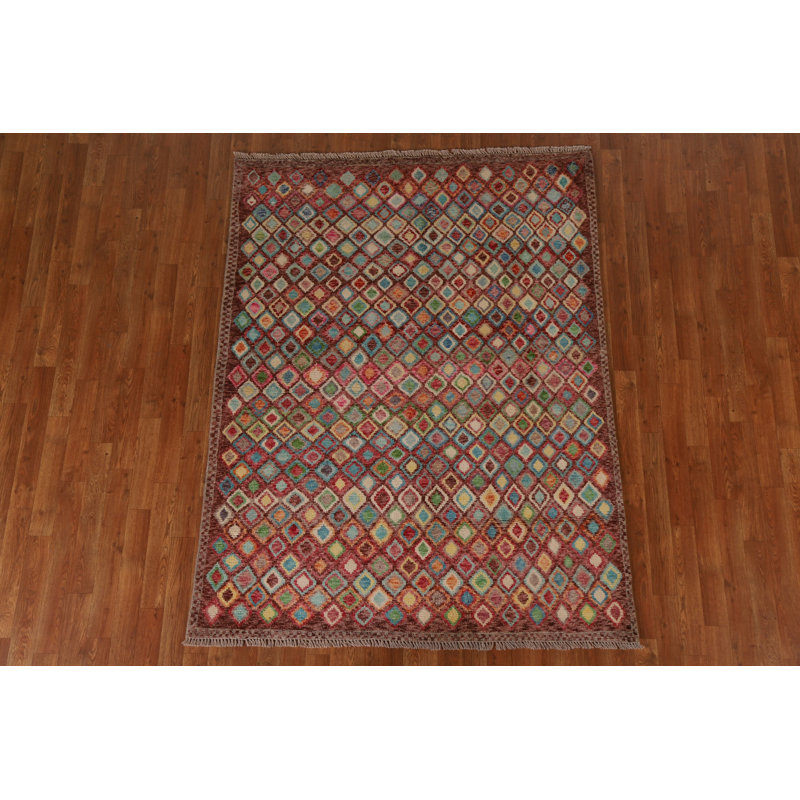 One-of-a-Kind 5'0'' X 6'5'' New Age Wool Area Rug in Beige