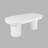 Lange Mid-Century Modern 101" Double Pedestal Dining Table - White-1940937980