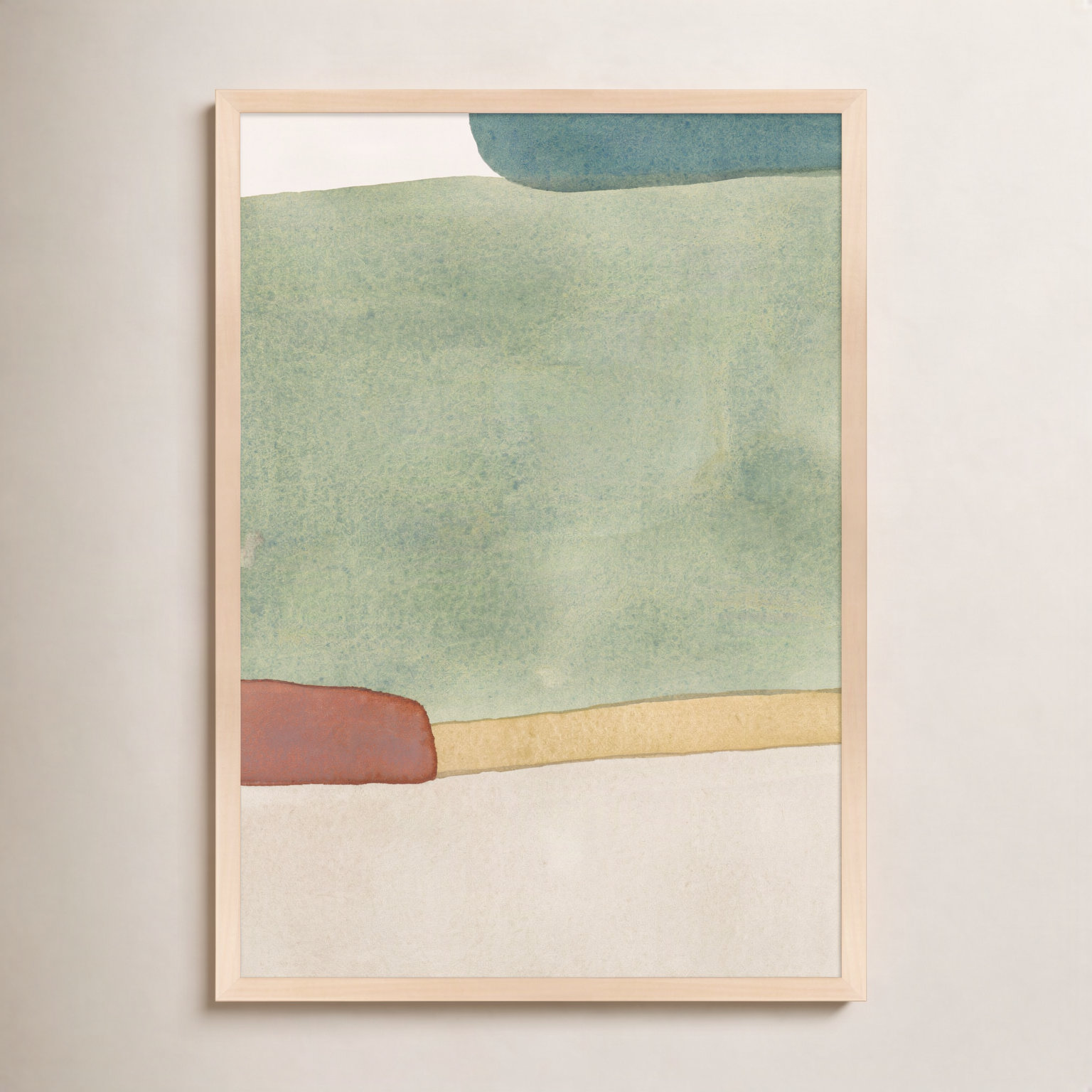 Distant Green by Julia Balfour, 14" W x 20" H, Maple
