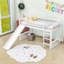 Lit mezzanine simple bas avec glissade Addix par Harriet Bee-1567744938