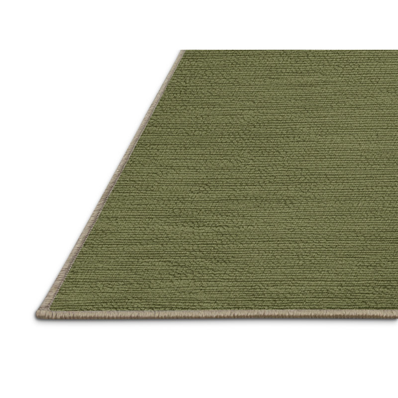 Tapis brun uni lavable à la machine, Rectangle 4pi x 6 pi