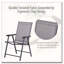 Ensemble de 2 chaises de patio pliantes Outsunny avec filet respirant et structure en acier thermolaqué