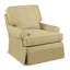 Belmont Cotton Swivel Slipcovered Armchair-1096025908