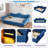 Upholstered Daybed With Led And Nail Head Decoration-1154566893