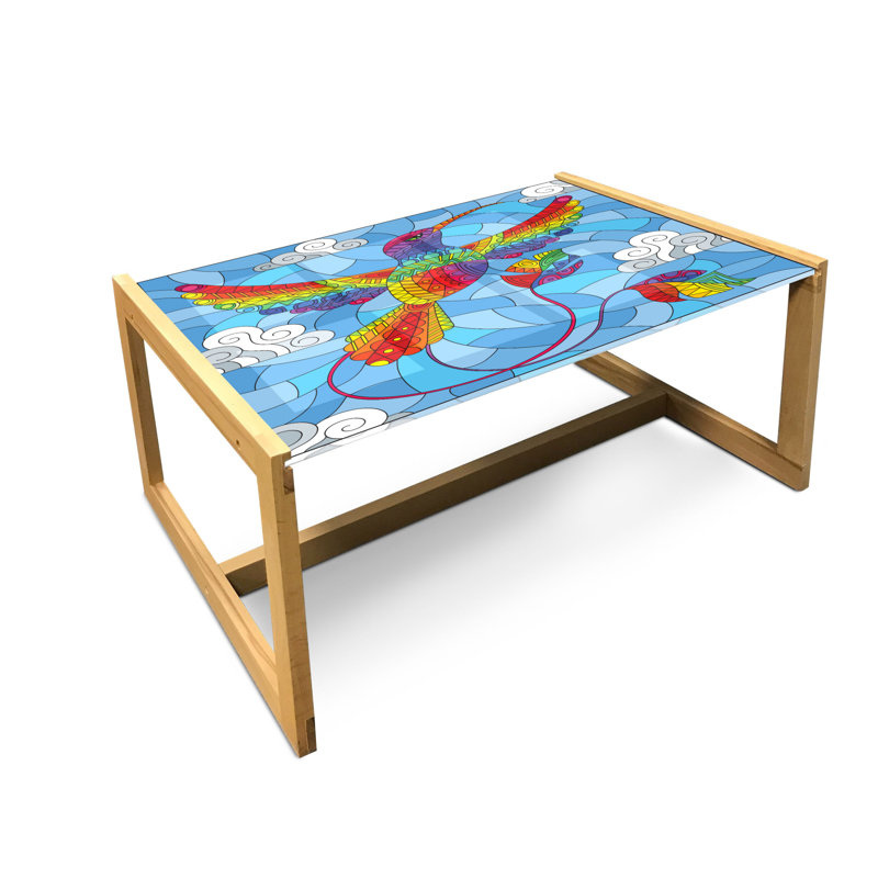 Jakorey Trestle Coffee Table, 40cm H x 91cm W x 62cm D