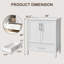 Dessus de meuble-lavabo simple 30 po avec lavabo en céramique blanc-125336646