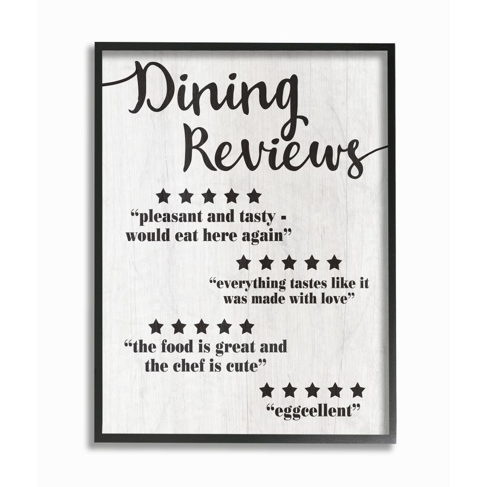 " Dining Reviews Five Star Kitchen Funny Word Design " Winston Porter 