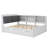 Platform Bed With An Underbed Trundle, Shelves, And A Storage Headboard-1869737173-1869737172