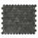 Hex Hexagon 1" x 1" Mosaic Tile in Black Honed