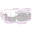 55cm Wide Patio Sofa with Cushions