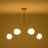 6 - Light Sputnik Modern Glass Globe Kitchen Island Linear Chandelier