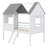 Low Loft Wood House Bed With Two Side Windows-1642704935