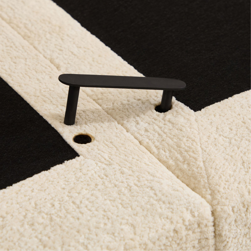 Canapé Chenille Cloud, L 100,7 po, Chenille beige