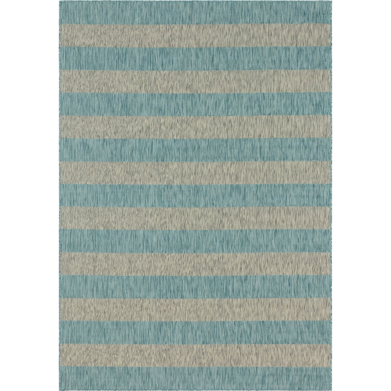 Hong Striped Indoor / Outdoor Rug, Rectangle 8' x 11'4"