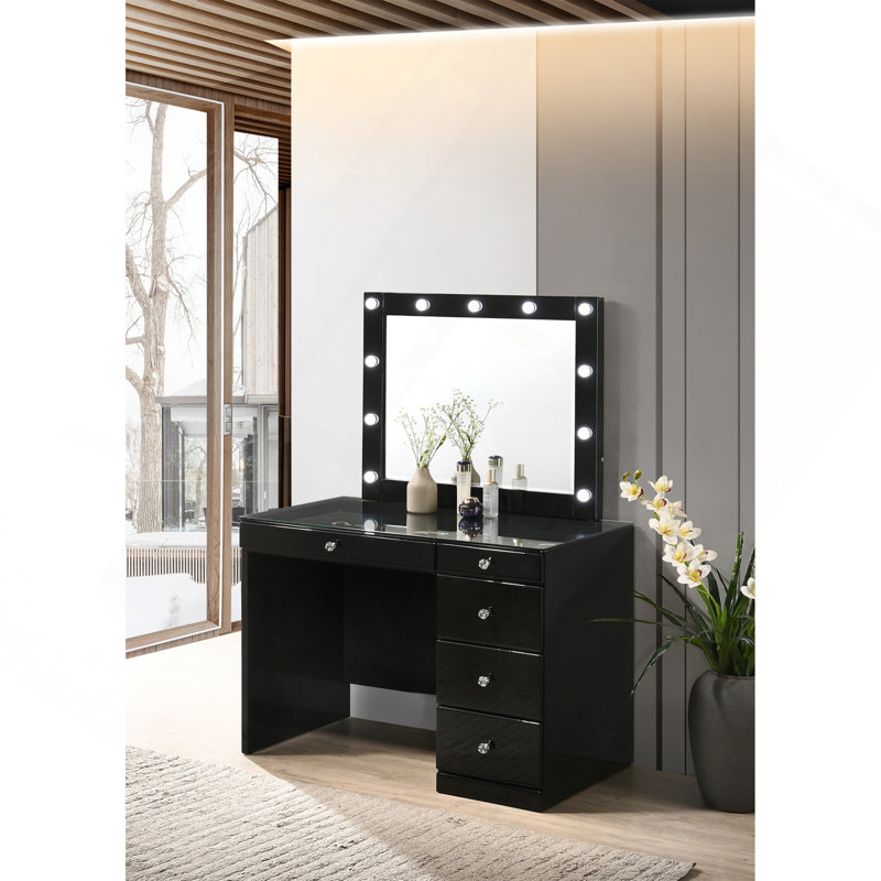 Ensemble de meuble-lavabo 3 pièces 3 pièces, Noir