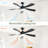 52 Inch Low Profile Ceiling Fan With Lights Remote Control,Quiet Dc Motor For Patio Living Room-1375225216