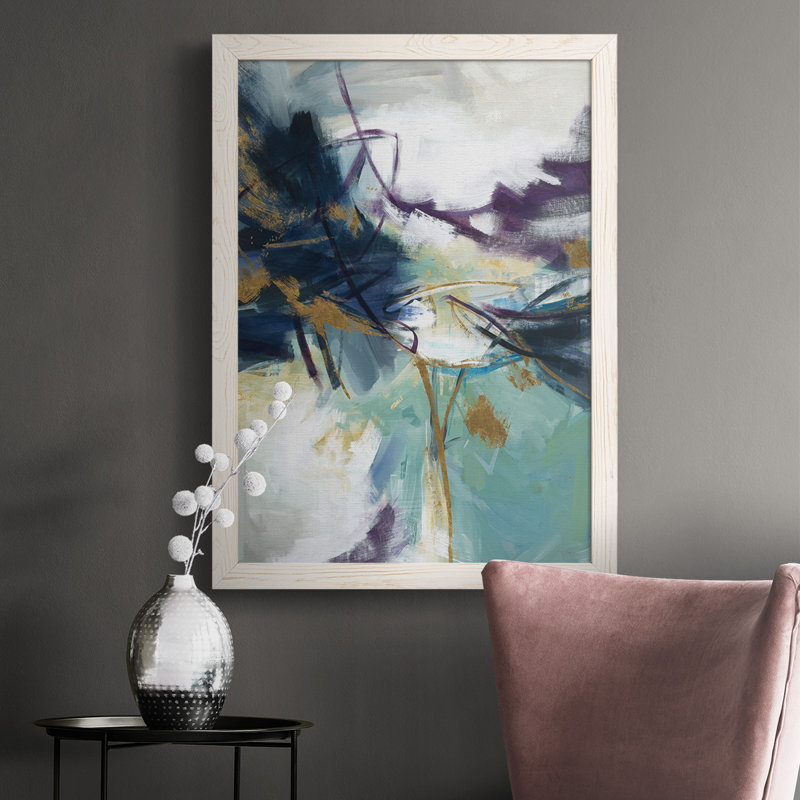 Machiya " Gold Rush ", White, 37.5" H x 27.5" W x 1" D