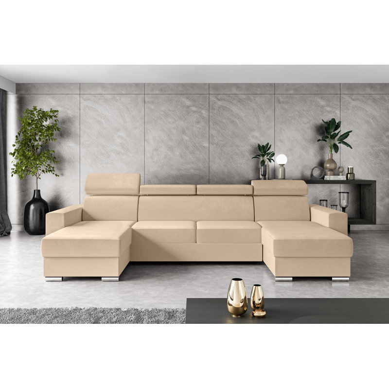 Bowgen 4 Seater Corner Sofa , Beige