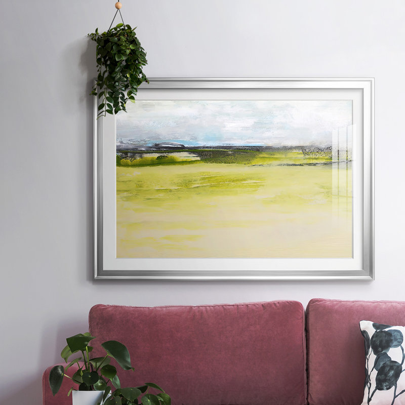 From The Terrace IV, reproduction d'art encadrée, Argent, H 19 po x l 27 po x P 1,5 po