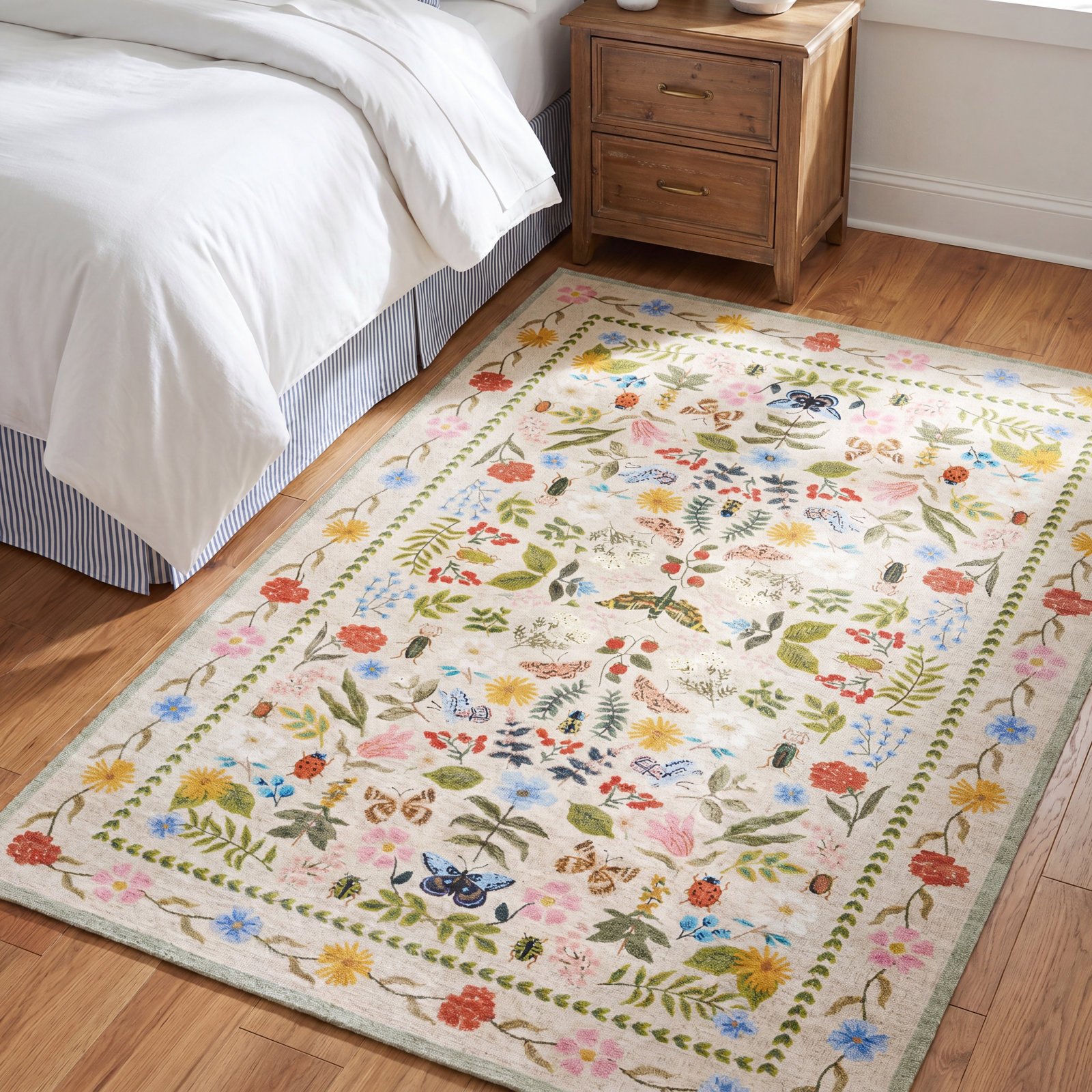 Canopy Cream Area Rug, Rectangle 2' x 3'