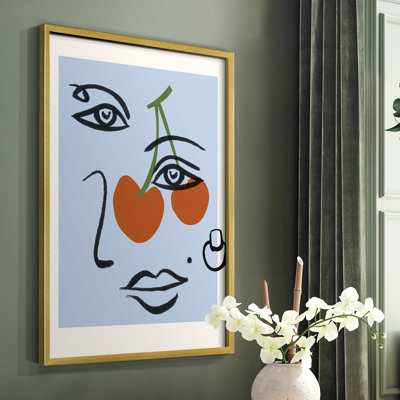 Cherry Baby II Framed Print - Solid Wood