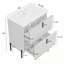 Meuble-lavabo avec lavabo, 2 tiroirs et pieds en métal-603648317