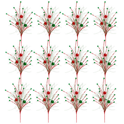 Mix Ball Tinsel Spray, 36 Inches