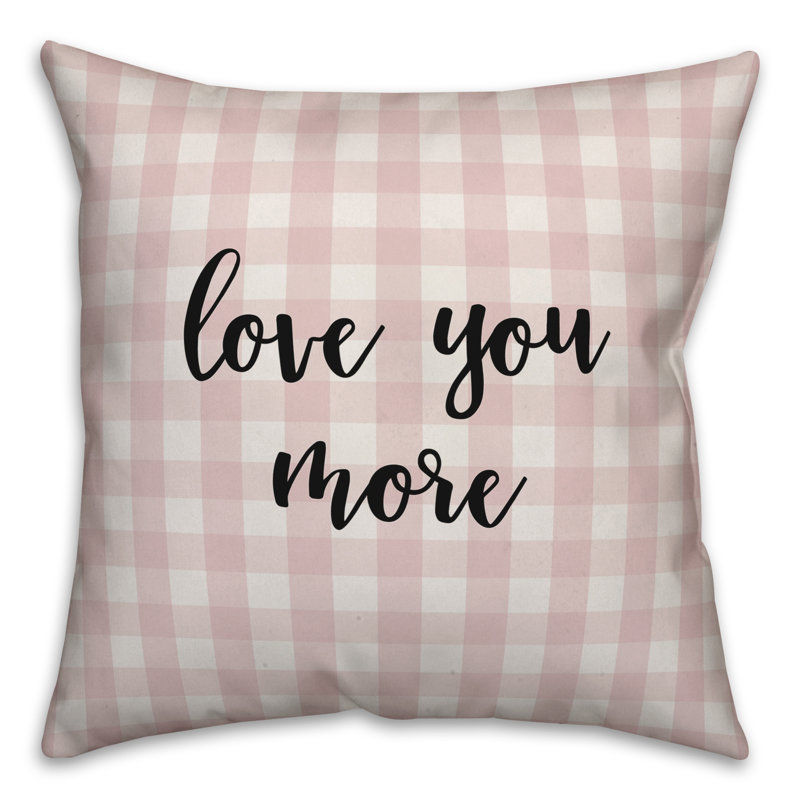 Plaid Throw Pillow, Throw Pillow, Pink/Black