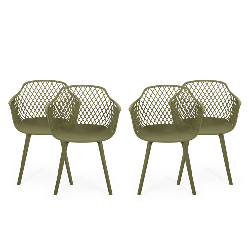 Fauteuils de salle à manger Olivia, Vert olive