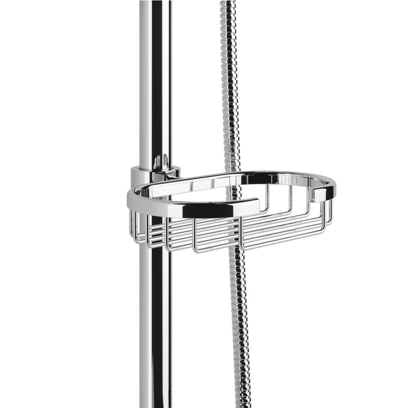 Chrome Adjustable Height Rain Shower System with Handheld