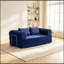 Causeuse en velours côtelé avec coussin moelleux-1288927579