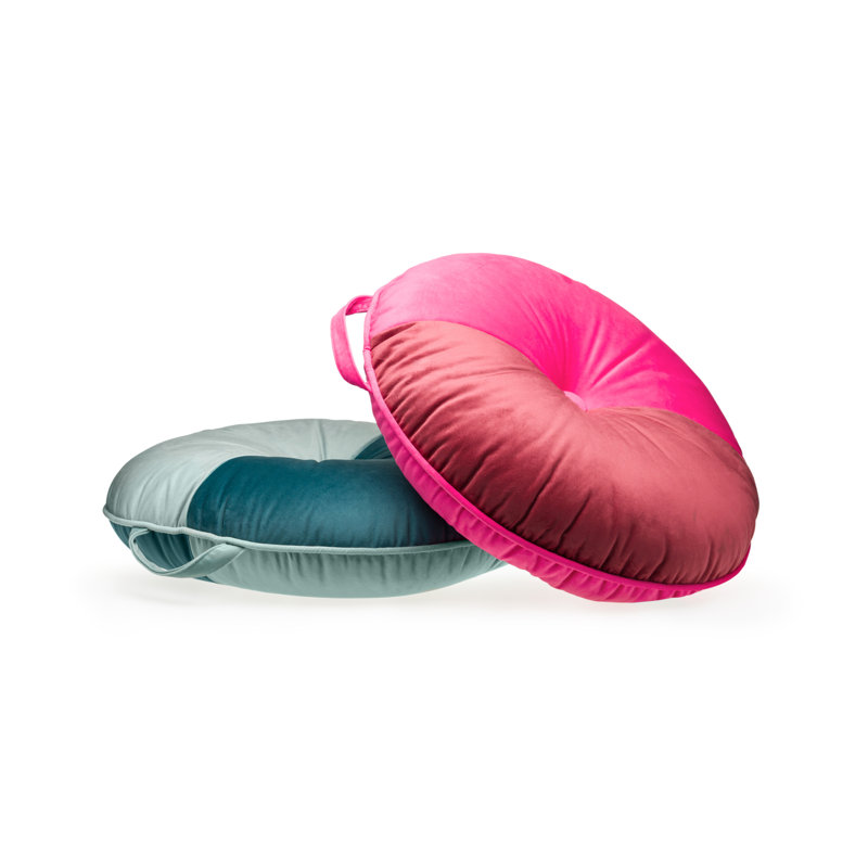 Velvet Circular Pillow Cover & Insert