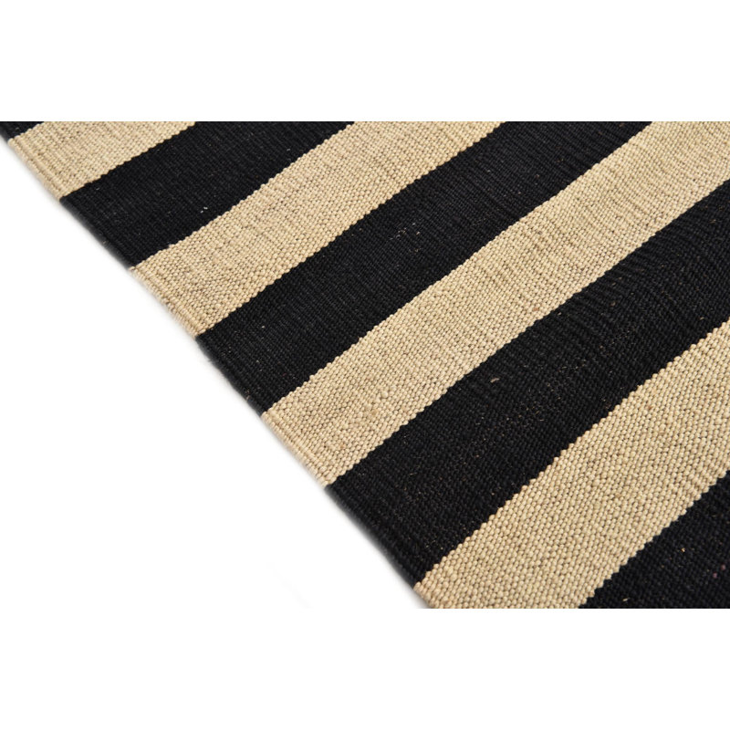 Tapis noir et blanc 3 x 5 Parrett