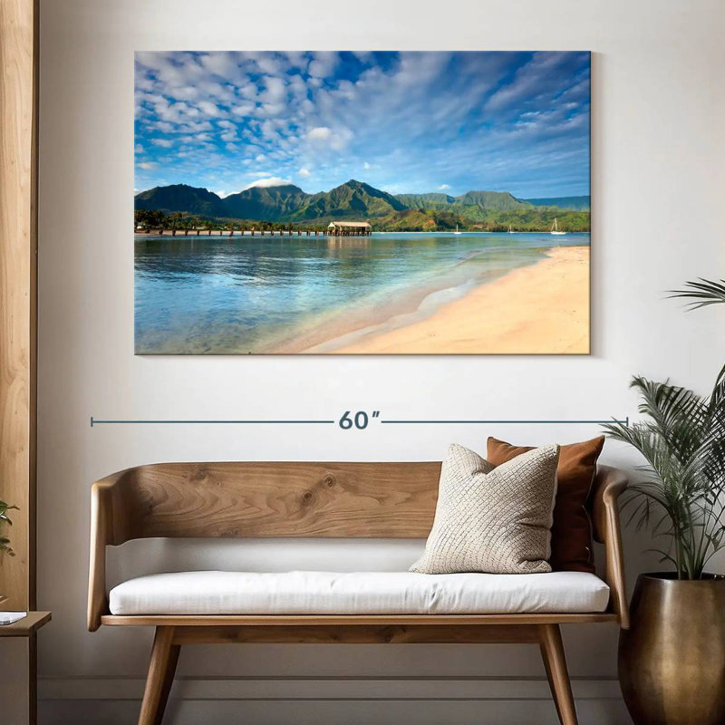 Gillard Heavenly Bay Hanalei, H 34 po x l 51 po