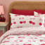 Cherries and Bows Reversible Duvet Cover Set-114324207