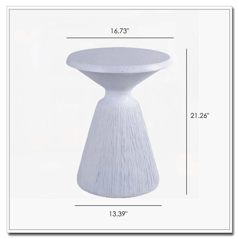 Outdoor Patio Accent Table Side