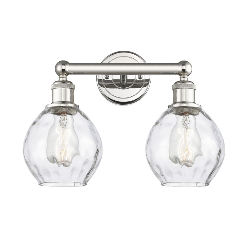 Éclairage pour meuble-lavabo 2 lumières 15 pouces Oceanne, Nickel poli