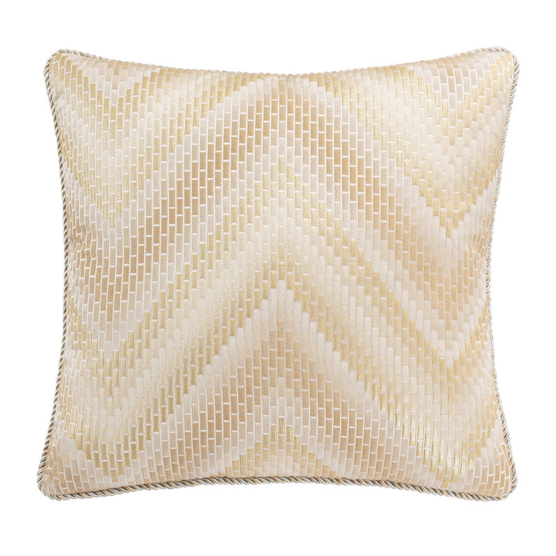 Infinity Duvet Set - Gold, King Duvet + 5 Shams + 4 Throw Pillows