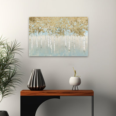 Bark And Birch Shimmering Forest Art