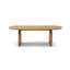 Table basse ovale de 47,24 po avec placage en bois massif, table de centre moderne, table d'appoint décorative pour salon, petit espace, bureau, facile à assembler-872095523