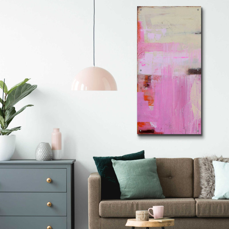 «Sweet Emotion I» par Erin Ashley, art mural en verre acrylique, H 48 po x l 24 po x P 0,2 po