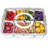 Djurre Divided Serving Tray with Lid and Handle, 8 Compartment Snackle Box