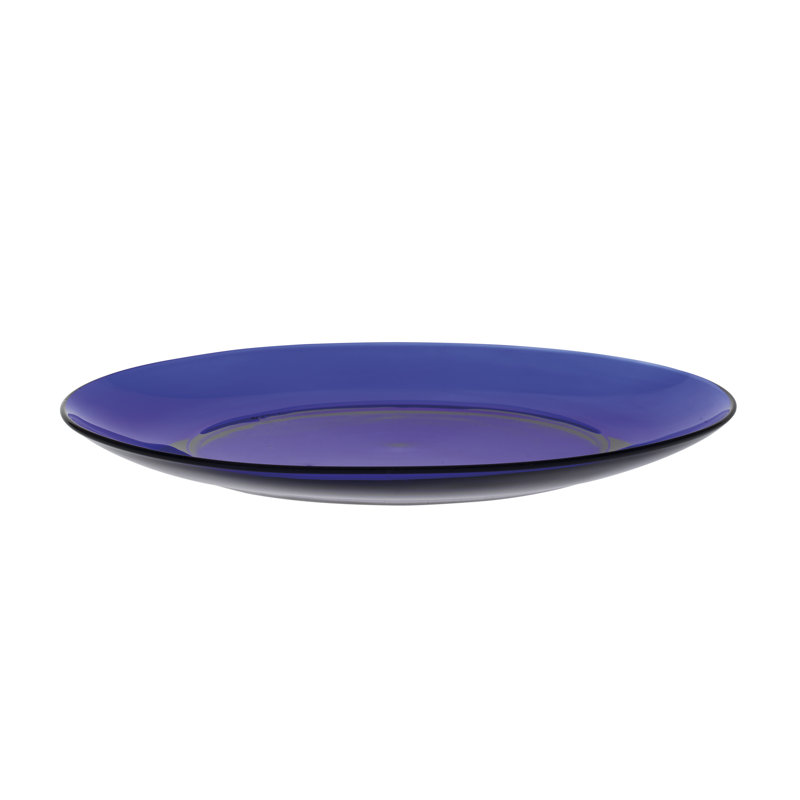 Duralex 23.5cm Glass Sapphire Dinner Plate