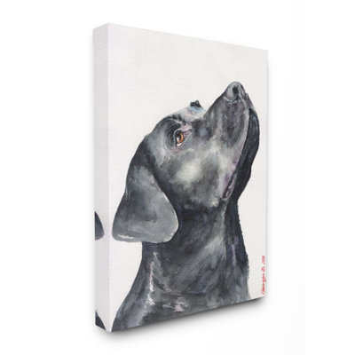 «Labrador Dog Pet Animal Watercolor Paint», impression sur toile