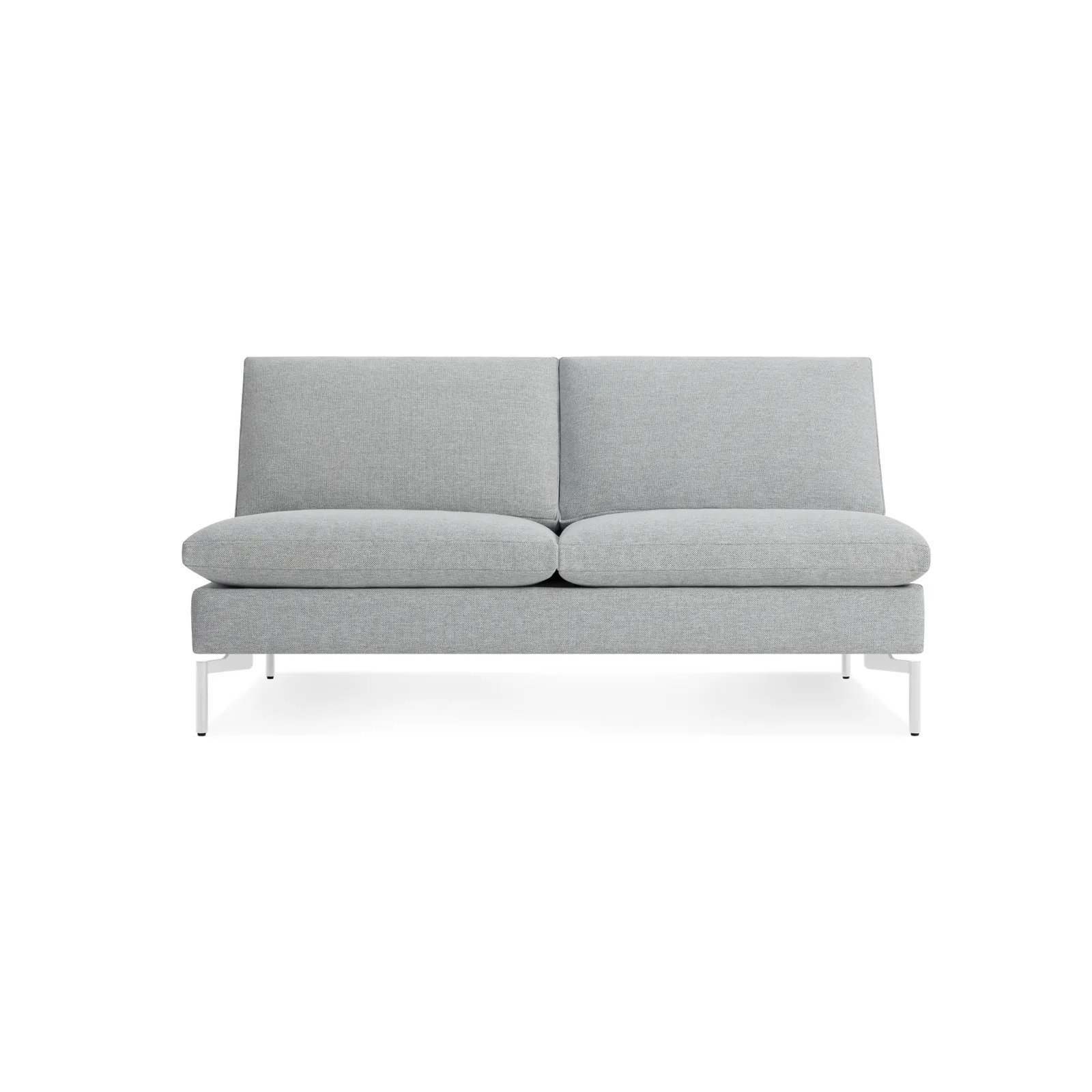 New Standard 60'' Upholstered Loveseat, Toffee Genuine Leather, Black