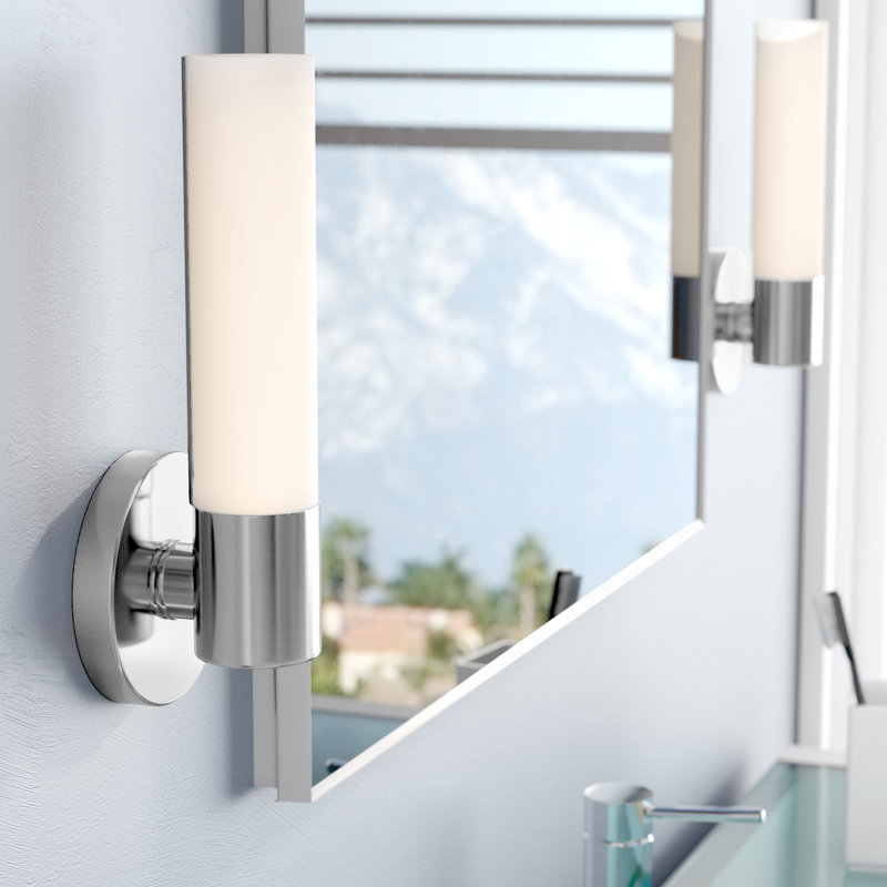 Bath Art Wall Sconce, T10 Medium, Chrome